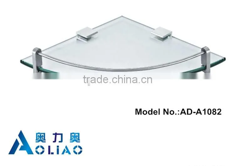 High quality Bathroom accessory stainless steel single glass platproms
