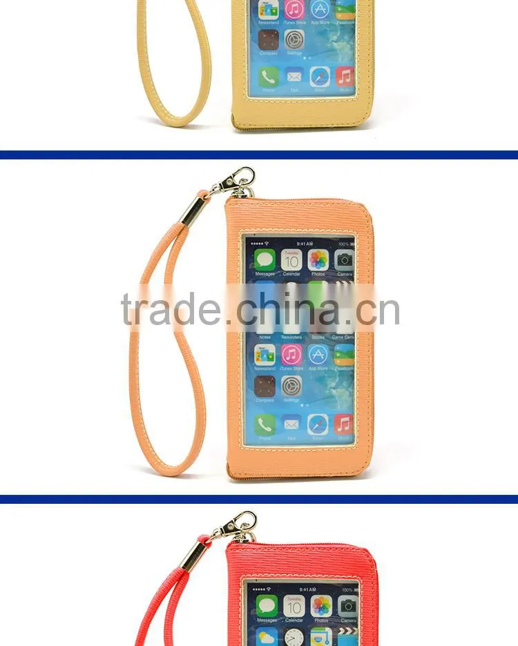 New Portable Zippered For iPhone 6G Wallet Bag