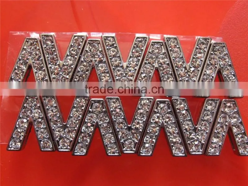 In stock fast delivery diamante slide letters 10mm