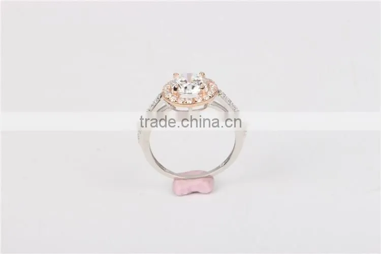 New arriving fashion women rings solid14K gold jewelry AAAAA CZ