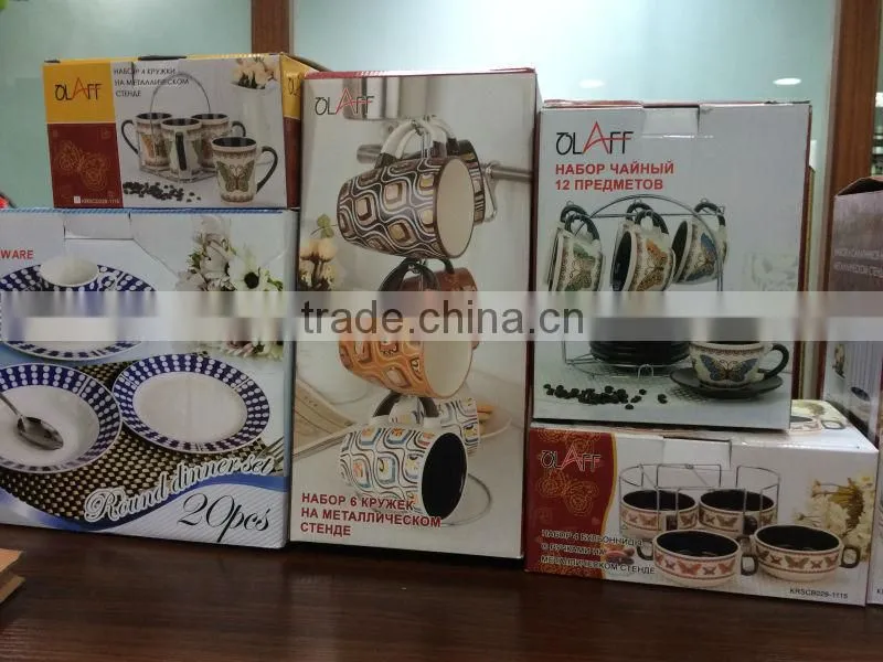White coated with color handle and rim on the mouth cheap sublimation ceramic mug, T/T