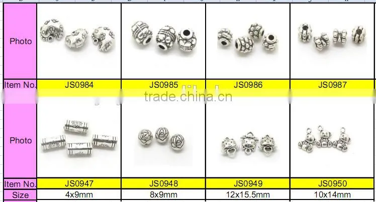 JS0954 trumpet shaped metal end caps for jewelry or tassels,drawstring end caps