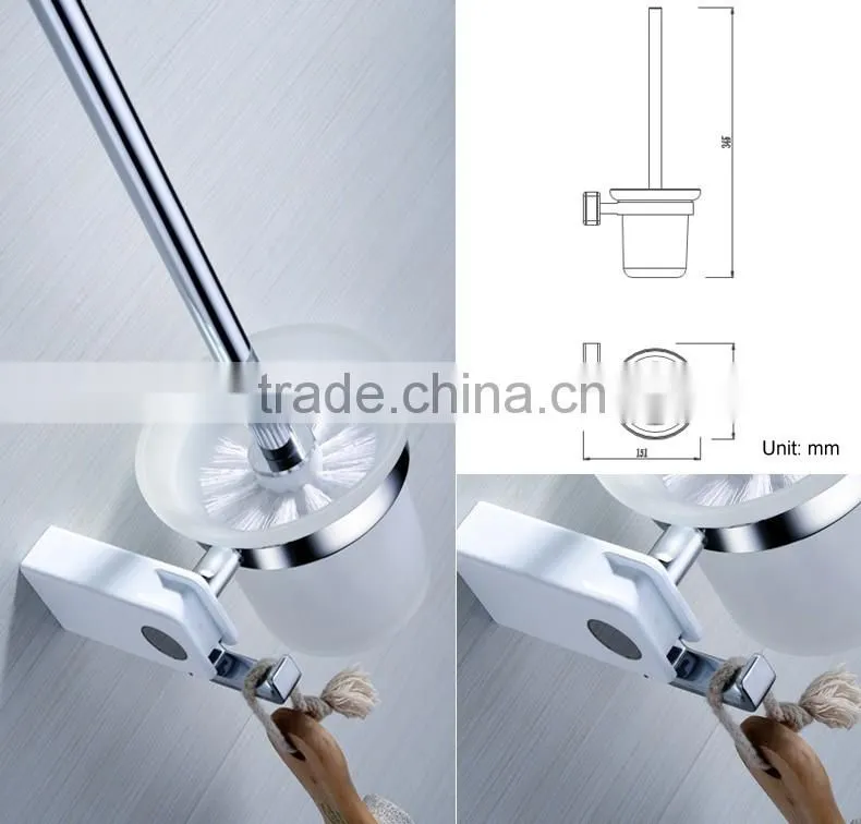 Cheap stainless steel toilet brush holder