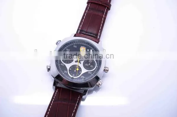 Fashion watch mini dv dvr HD 720P Waterproof leather Watch DVR spy camera digital hidden Camera HDW-01A