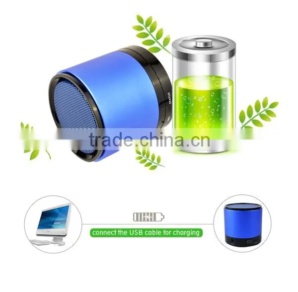 Portable with hands-free mini micro usb wireless bluetooth speaker for smart phone