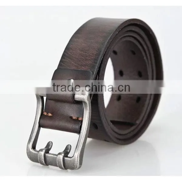 High quality mens brown italian leather belt factory