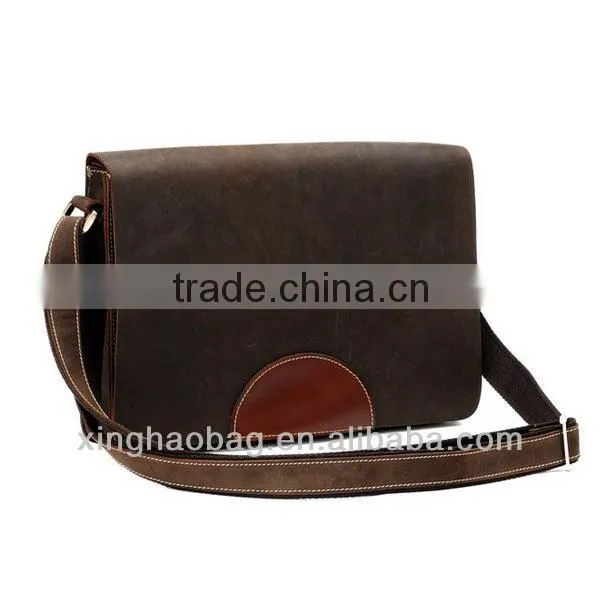 Fashionable leather single-shoulder bag