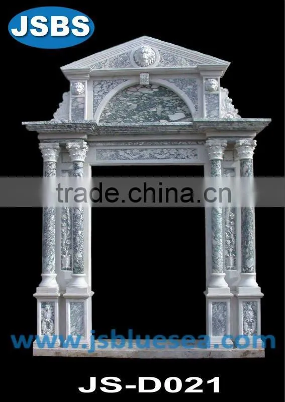 main entrance decorative marble door with pillar