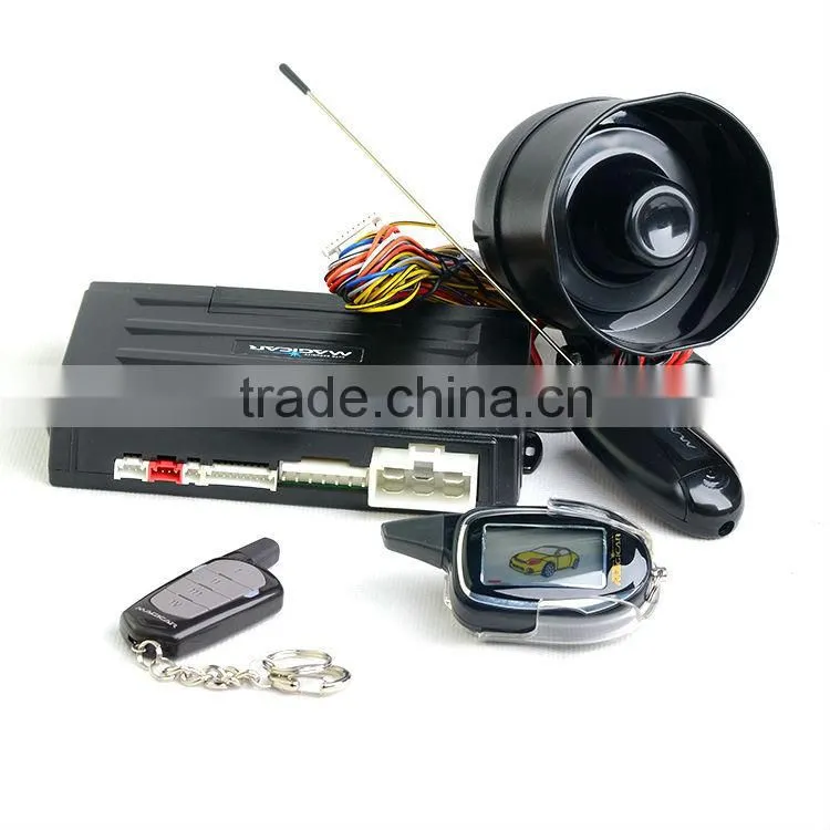 English version Two Way Car Alarm System Magicar M101AS with remote engine starter