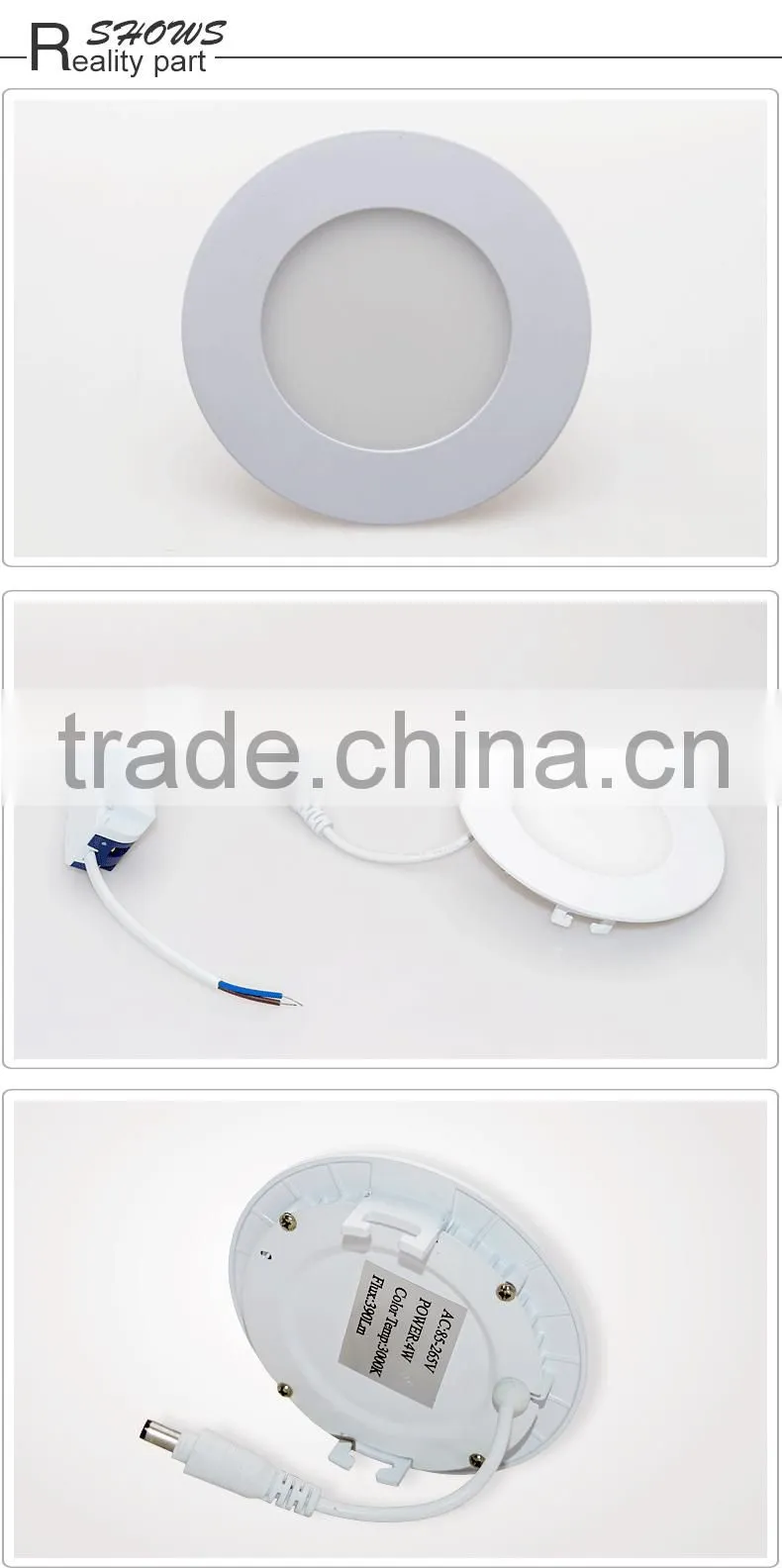 Ultra thin 120mm Recessed LED Ceiling Lights, LED Panel Light, Round Panel Price Wholesale