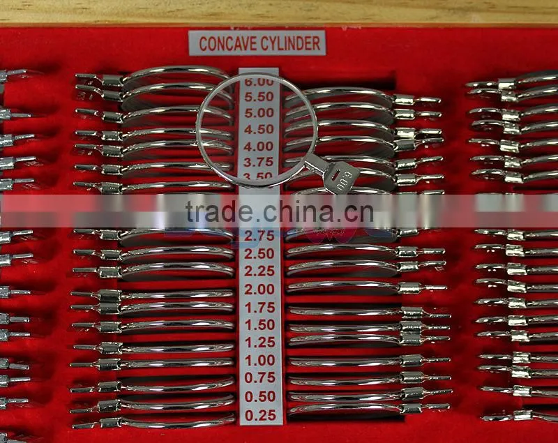 The Latest Top Quality Aluminium Case Metal 266 PCS 36.5 MM Trial Lens Set