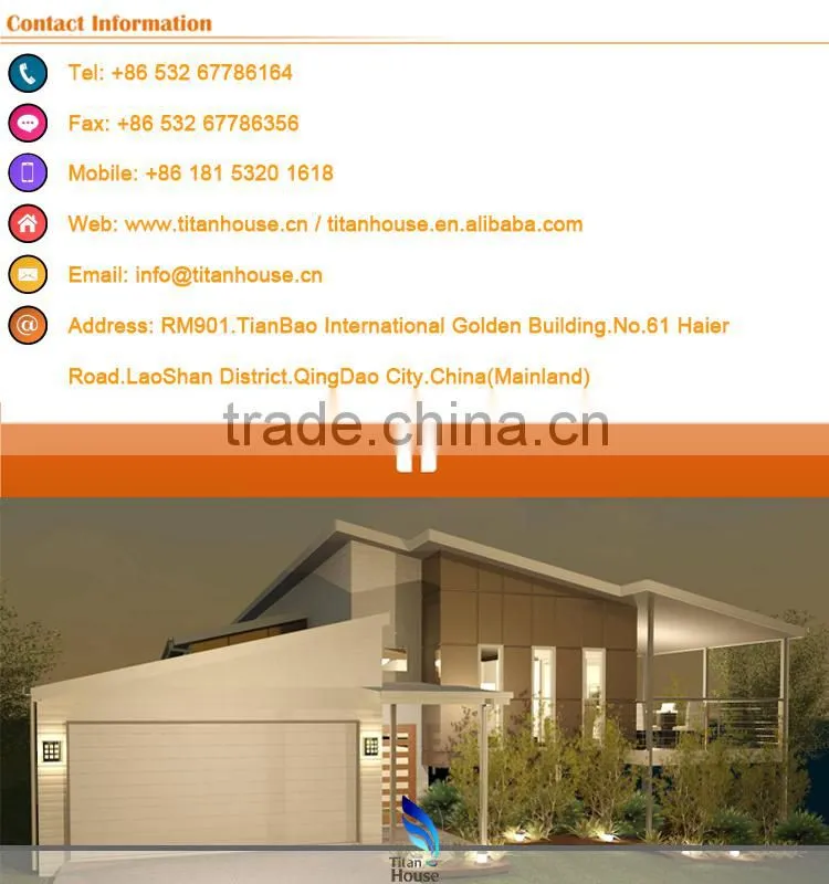 Luxury Light Steel Framing Panelized House Building in America