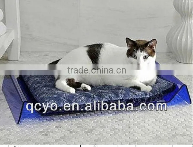 acrylic pet dog beds with removable cushion