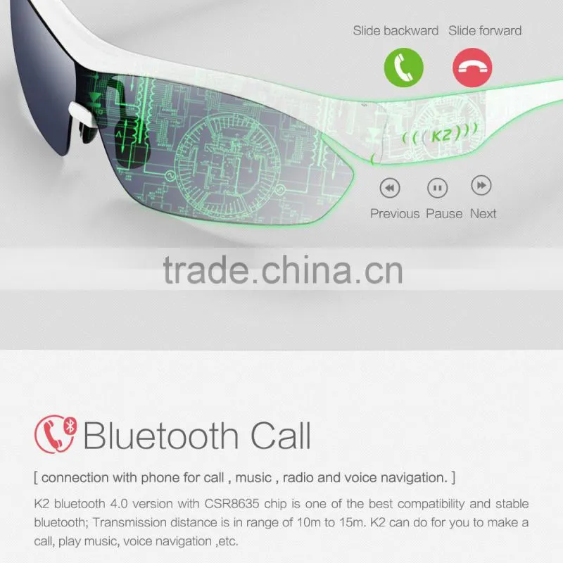 digital bluetooth sunglasses wireless touch control bluetooth sunglasses