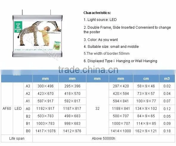 Hanging outdoor led display