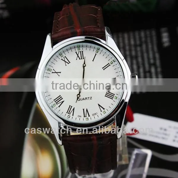 Best selling branded classic couple watch leather strap pair watches