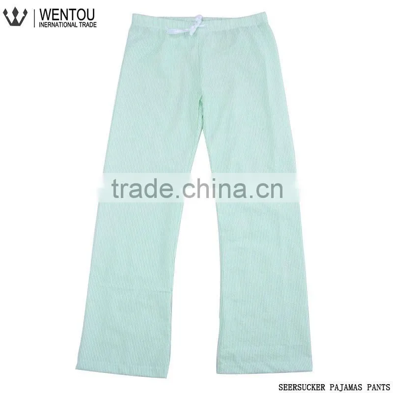 New Arrival Charmeuse Stripe Seersucker Pajama Pants