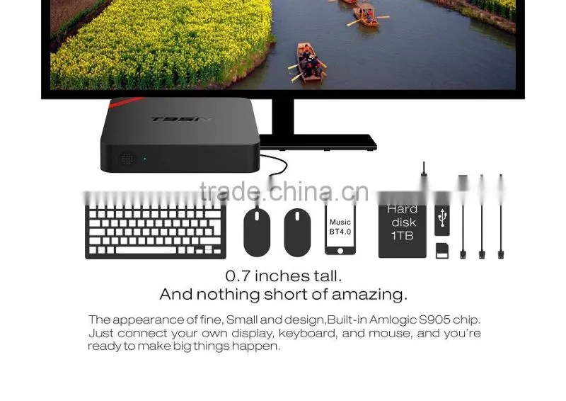 2016 Newest Android 5.1Tv Box S905 T95N-Mini MX plus TV box