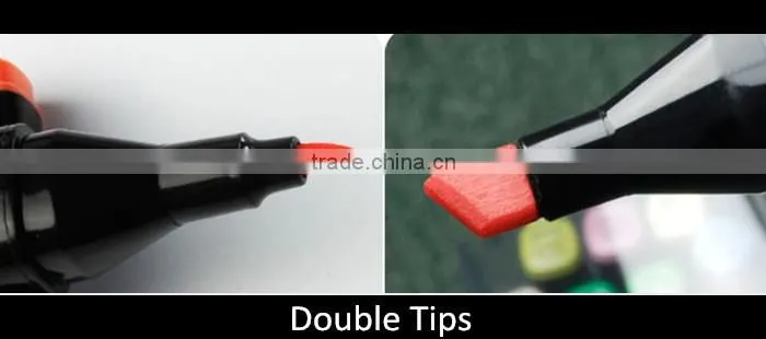 double tips alcohol based permanent marker pen