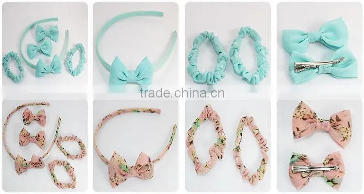 fancy hair accessories girls hair accessories good quality kid fancy hair bands grosgrain elastic bow headband wholesaler