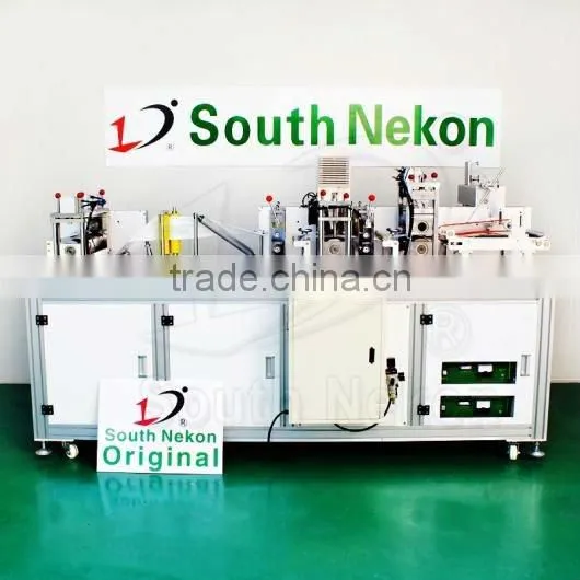 Flat fold respirator machine
