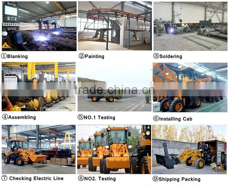 Aolite forklift wheel loader with attachments