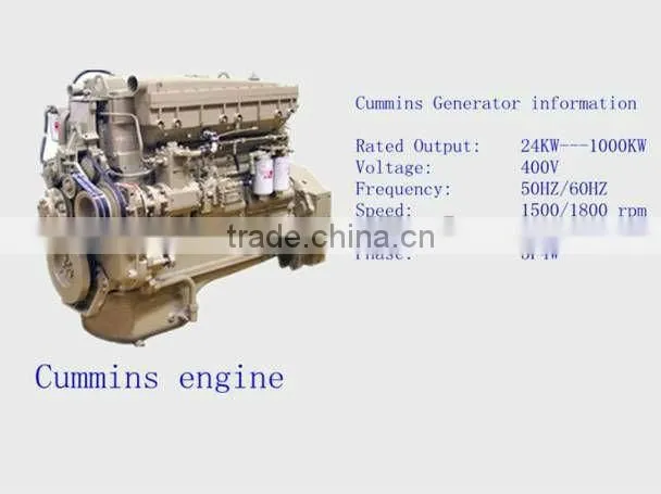 high quality Rated power 37.5kva/30kw Cummins disel generator