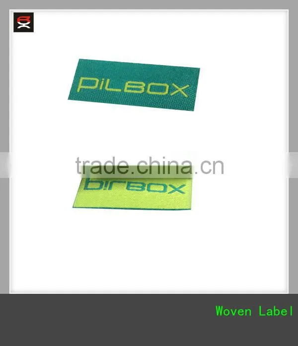 Custom Brand clothing woven label ,straight cutting label