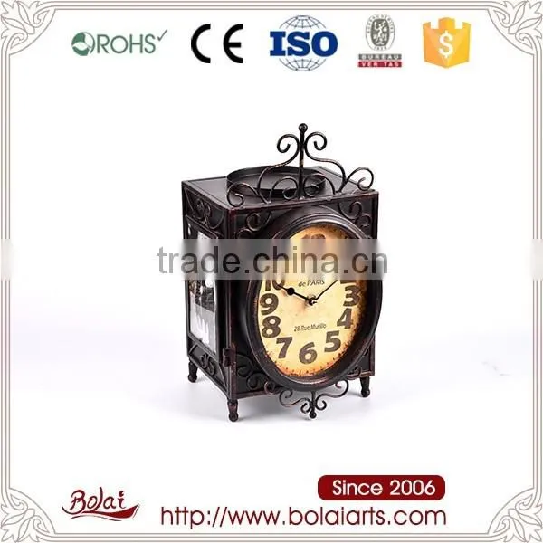 Classic rectangular metal box oval decorative clock birthday return gift