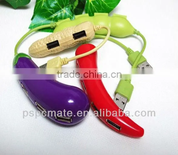 cute pepper shape usb hub 4 ports USB hub vegetables shape hub