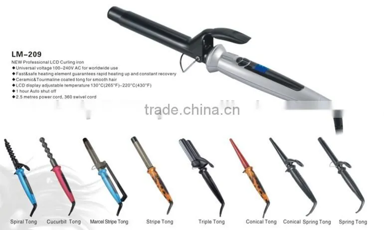 electrical tool customized clipless curling iron