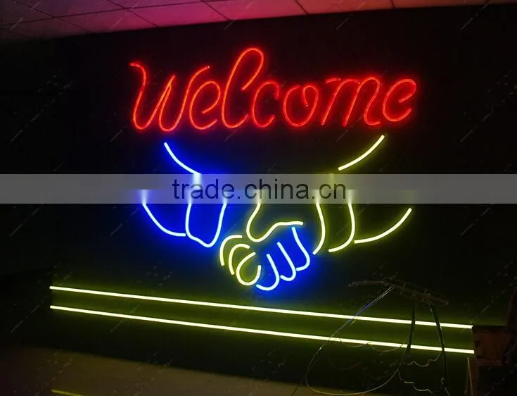 Canton festalight 2016 China supplier Holiday christmas decoration IP44 110V 220 volt colorful led neon flex rope light with CE