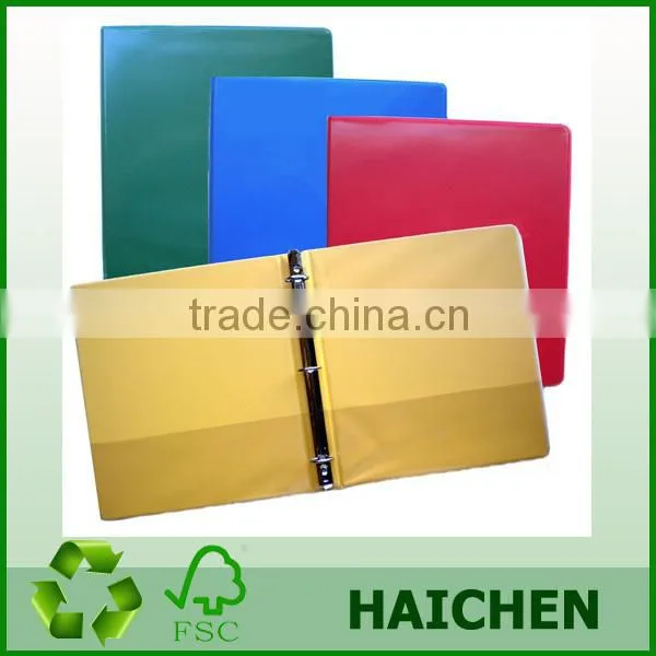 Ningbo overlay vinyl pp/pvc ring binder in file folder for school and office