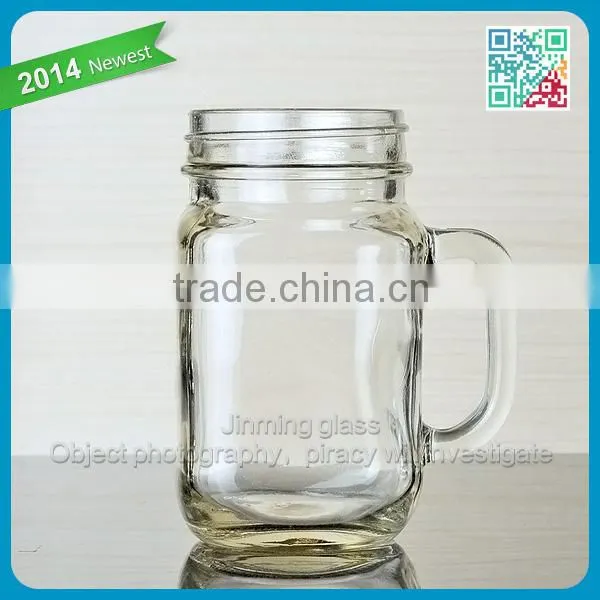 Mason jar drinking glass mason jars with handles