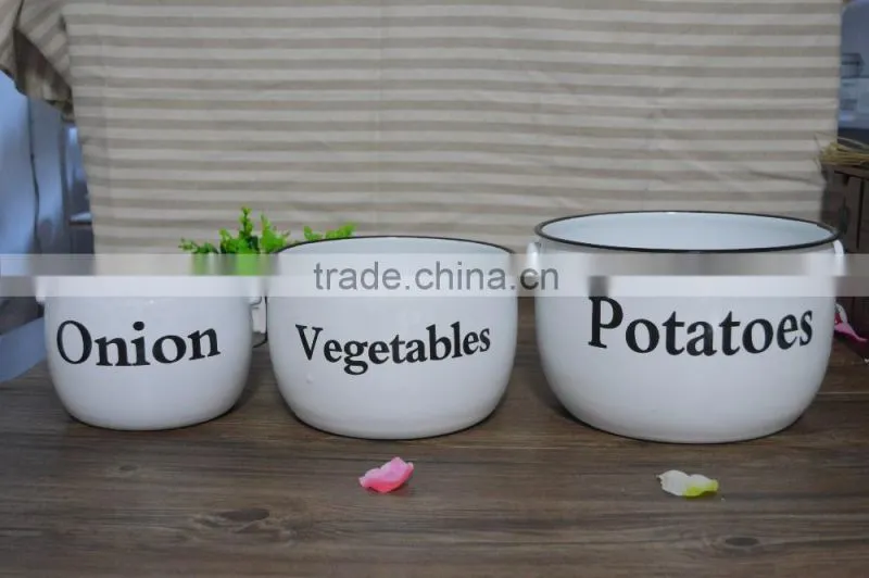 Enamel pot set