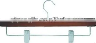 practical wood hanger for cloth and trousers in home and hotel