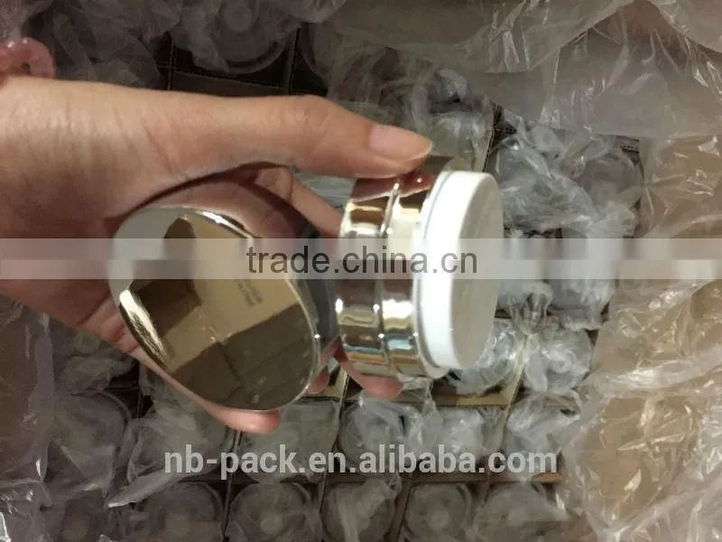 Aluminum cap acrylic jars acrylic cream jar cosmetic jars