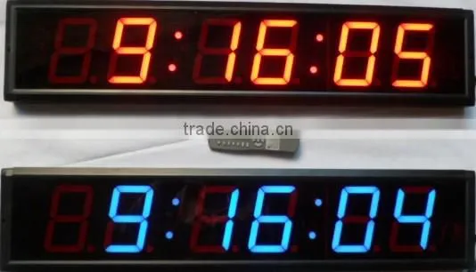 High brightness 5" led calendar clock,timer clock, digital clock