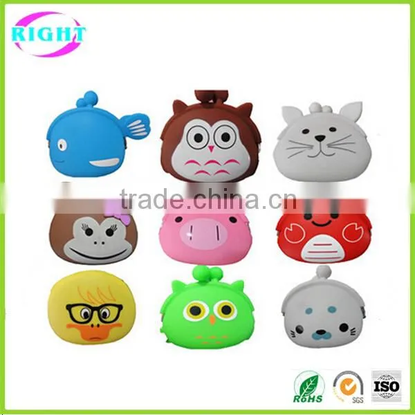 Lovely soft silicone purse coin purse