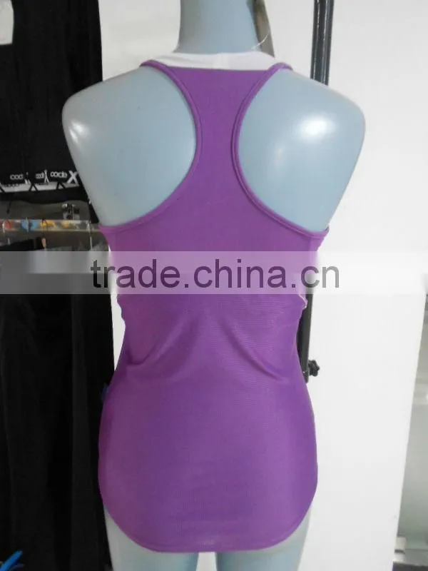 Ladies' sports bra top with supplex lycra fabric