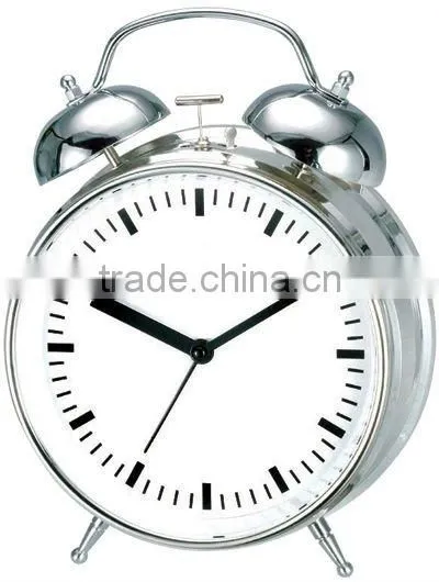 6.6 inches metal mechanical alarm clock