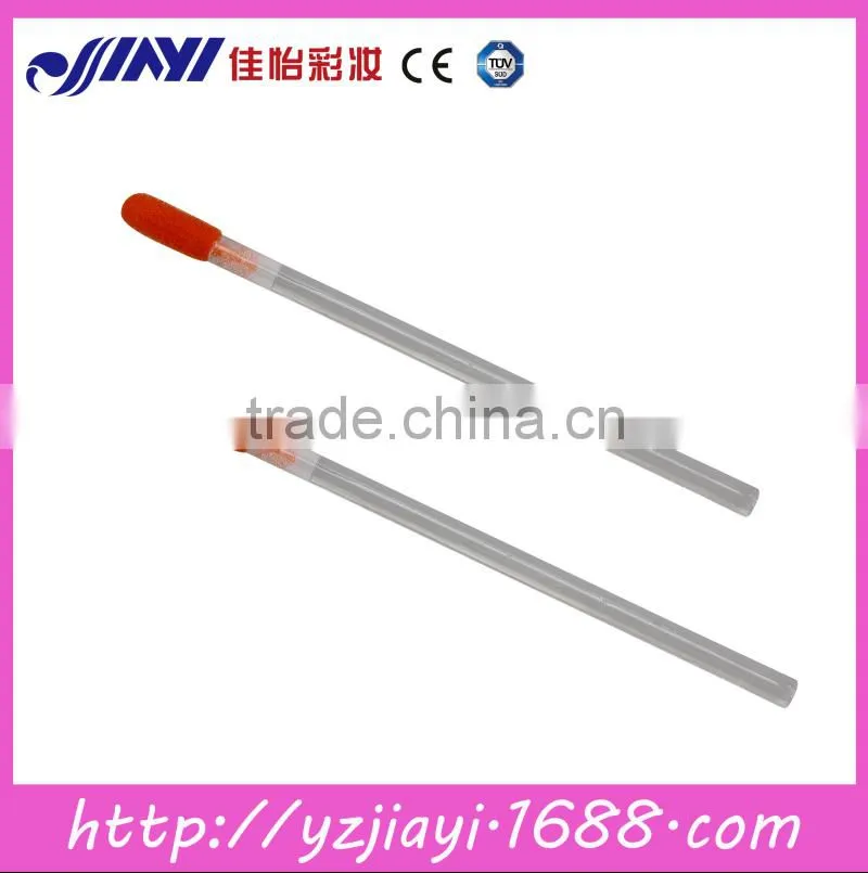 disposable colourful lip gloss cotton head rotating pen