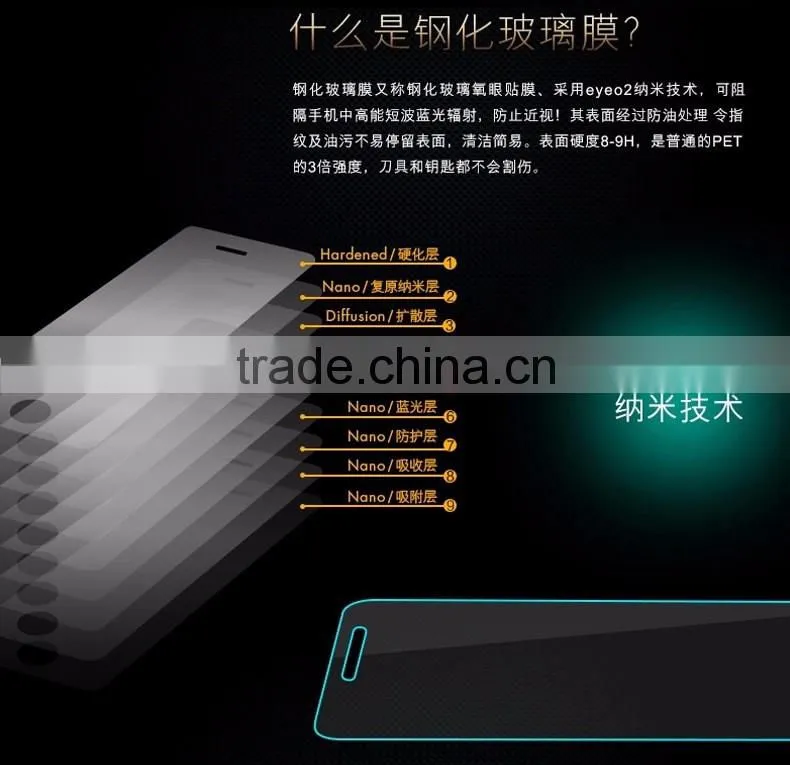 Popular Anti Scratch Wholesale Tempered Glass Packing Screen Protector For Vivo X6