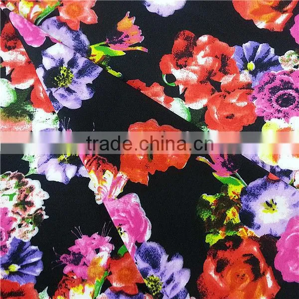 New hot selling Scuba printed Fabric for women garments