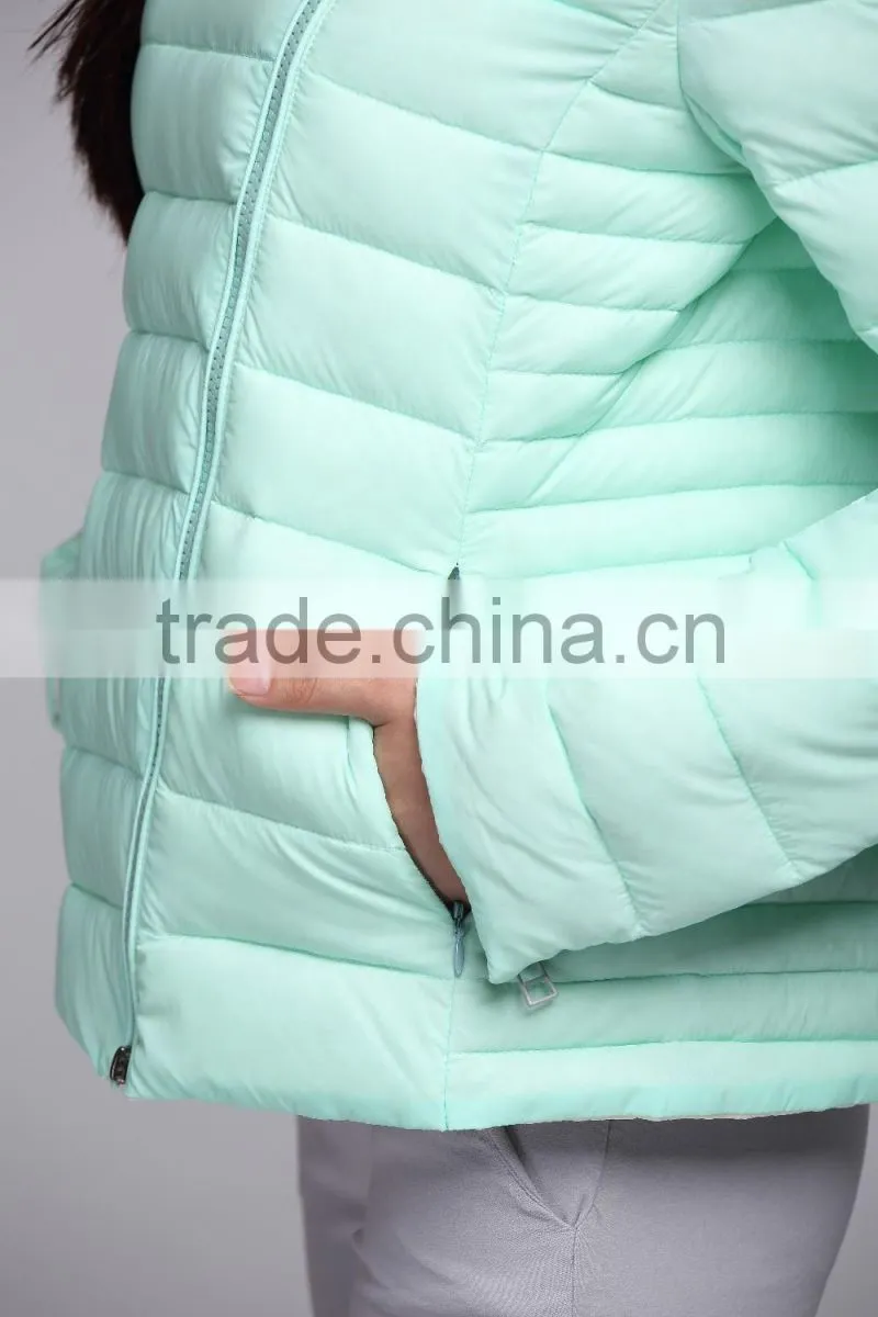 Breathable Goose Down short Coat for Lady