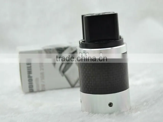 Hi-End Rhodium Plated Carbon fiber series 20A IEC Connector