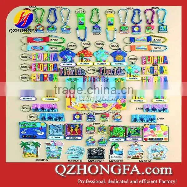 Promotional PVC Key Ring 3D Soft Printing Key Chain