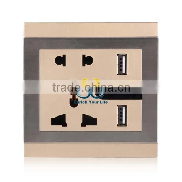 all-powerful USB wall socket Dual USB Night Light touch switch Fashion