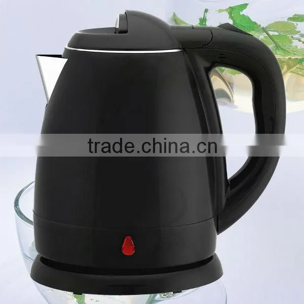 1.2L Zhongshan household/home appliances black color concealed heating element electric whistle kettle