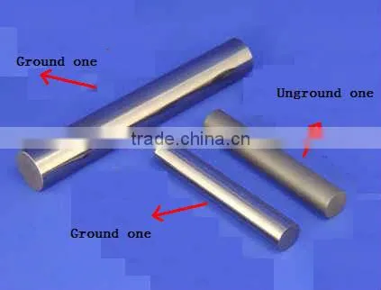 Polished tungsten carbide rod